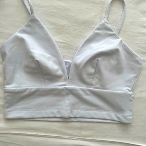 Revolve Susan Monaco White Crop Top